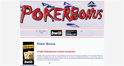 Desktop Screenshot of pokerbonus.gratis-poker-online.com